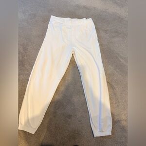 TNA white airy jogger sweatpants